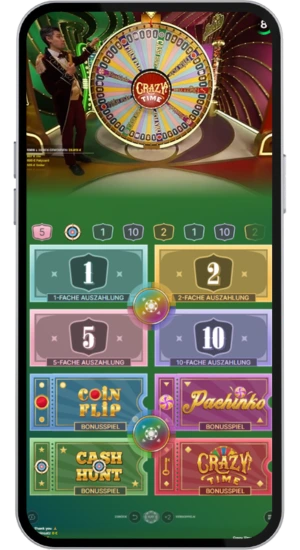 Piazzare scommesse su Crazy Time