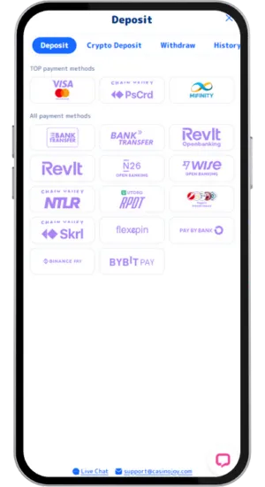 Make a Crazy Time deposit