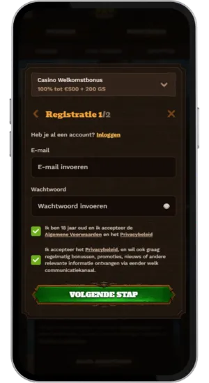 Maak een Crazy Time-account aan